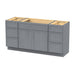 69" Plywood Bathroom Vanity Cabinet without Top - 6 Drawers & 2 Doors - HomeBeyond