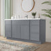 69" Plywood Bathroom Vanity Cabinet without Top - 6 Drawers & 2 Doors - HomeBeyond
