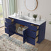 69" Plywood Bathroom Vanity Cabinet without Top - 6 Drawers & 2 Doors - HomeBeyond