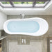 69"x30" Modern Freestanding Acrylic Soaking Tub - HomeBeyond