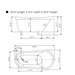 70" x 32" Modern Freestanding Acrylic Soaking Tub-VA6311-RL - HomeBeyond