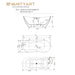 71" or 59" Freestanding Soaking Bathtub - HomeBeyond