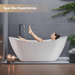 71" x 32” Freestanding Soaking Bathtub - HomeBeyond