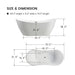 71" x 32” Freestanding Soaking Bathtub - HomeBeyond