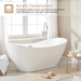 71" x 32” Freestanding Soaking Bathtub - HomeBeyond