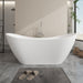 71" x 32" Modern Acrylic Oval Double Slipper Freestanding Soaking Bathtub - VA6517 - HomeBeyond