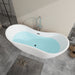 71" x 32" Modern Acrylic Oval Double Slipper Freestanding Soaking Bathtub - VA6517 - HomeBeyond