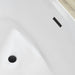 71" x 33" Modern Oval Freestanding Acrylic Soaking Bathtub White Large Soaker Tub Center Drain UPC Certified VA6807 - HomeBeyond