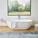 71” x 34“ Freestanding White Acrylic Bathtub Modern Stand Alone Soaking Tub-VA6837 - HomeBeyond