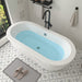 71" x 34" Modern Freestanding Acrylic Soaking Bathtub White Large Soaker Tub Chrome Drain UPC Certified VA6837 - HomeBeyond