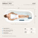 71" x 35" Modern Freestanding Acrylic Single Slipper Soaking Bathtub, White Flatbottom Oval Soaker Tub with Reversible End Drain VA6512-L - HomeBeyond