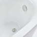 71" x 35" Modern Freestanding Acrylic Soaking Bathtub White Oval Single Slipper Soaker Tub VA6512-L - HomeBeyond