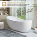 71" x 35" Modern Freestanding Acrylic Soaking Tub-VA6512-L - HomeBeyond