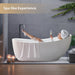 71" x 35" Modern Freestanding Acrylic Soaking Tub-VA6512-L - HomeBeyond