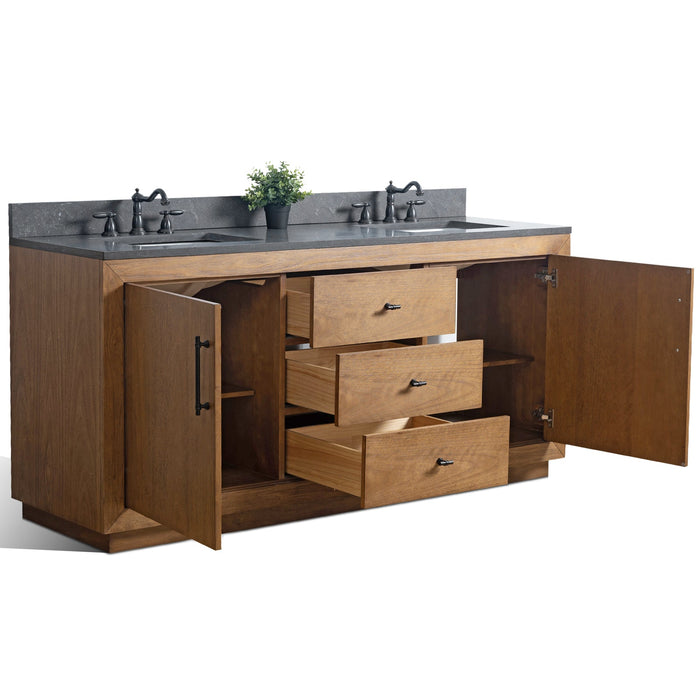 72" Double Sink Bathroom Vanity with Sink and Top, With Soft Closing Doors - HomeBeyond