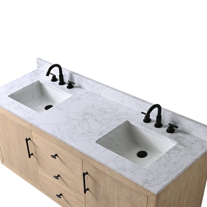 72" Double Sink Bathroom Vanity with Sink and Top, With Soft Closing Doors - HomeBeyond