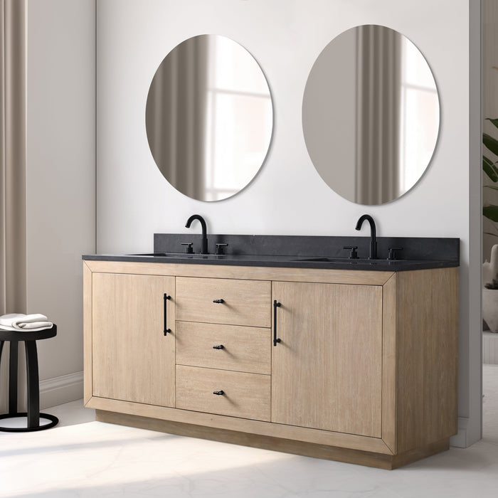 72" Double Sink Bathroom Vanity with Sink and Top, With Soft Closing Doors - HomeBeyond