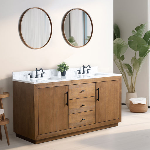 72" Double Sink Bathroom Vanity with Sink and Top, With Soft Closing Doors - HomeBeyond