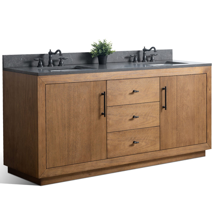 72" Double Sink Bathroom Vanity with Sink and Top, With Soft Closing Doors - HomeBeyond