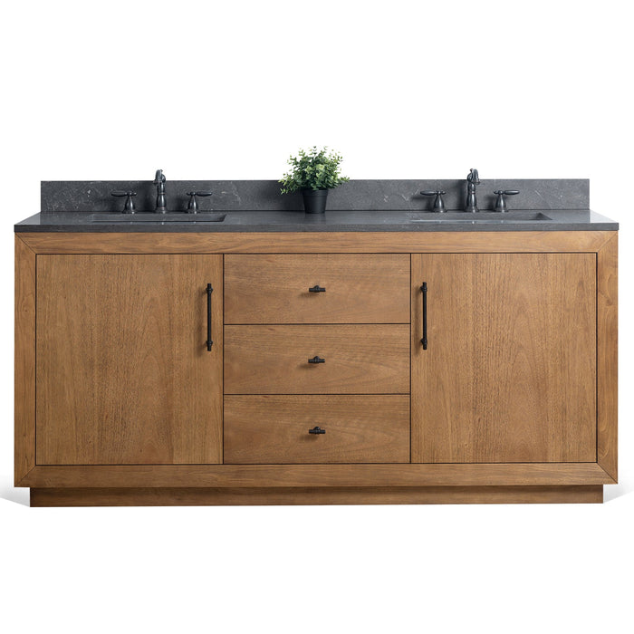 72" Double Sink Bathroom Vanity with Sink and Top, With Soft Closing Doors - HomeBeyond
