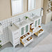 72" Double Sink Modern Bathroom Vanity Set with Ceramic Top & Two Free Mirrors – Large Storage Cabinet with 4 Cabinets VA3024-72 - HomeBeyond