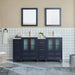 72" Double Sink Modern Bathroom Vanity Set with Ceramic Top & Two Free Mirrors – Large Storage Cabinet with 4 Cabinets VA3024-72 - HomeBeyond