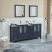 72" Double Sink Modern Bathroom Vanity Set with Ceramic Top & Two Free Mirrors – Large Storage Cabinet with 4 Cabinets VA3024-72 - HomeBeyond