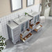 72" Double Sink Modern Bathroom Vanity Set with Ceramic Top & Two Free Mirrors – Large Storage Cabinet with 4 Cabinets VA3024-72 - HomeBeyond