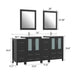 72" Double Sink Modern Bathroom Vanity Set with Ceramic Top & Two Free Mirrors – Large Storage Cabinet with 4 Cabinets VA3024-72 - HomeBeyond