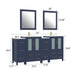 72" Double Sink Modern Bathroom Vanity Set with Ceramic Top & Two Free Mirrors – Large Storage Cabinet with 4 Cabinets VA3024-72 - HomeBeyond