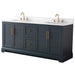 72" Double Sink Modern Bathroom Vanity Set with Countertop & Undermount Sinks – Large Storage Cabinet VA5072 - HomeBeyond