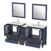 72" Double Sink Modern Bathroom Vanity Set with White Ceramic Top & Free Mirrors – Large Storage Cabinet with 7 Drawers VA3030-72 - HomeBeyond