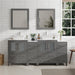 72" Double Sink Modern Bathroom Vanity Set with White Engineered Marble Top & Free Mirrors – Large Storage Cabinet with 10 Drawers VA3124-72 - HomeBeyond