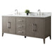 72" Double Sink Modern Freestanding Bathroom Vanity Set with Arabescato White Engineered Marble Top – Storage Cabinet with Soft-Closing Doors & Drawers VA9072 - HomeBeyond