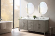 72" Double Sink Modern Freestanding Bathroom Vanity Set with Arabescato White Engineered Marble Top – Storage Cabinet with Soft-Closing Doors & Drawers VA9072 - HomeBeyond