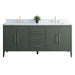 72" Double Sink Modern Freestanding Bathroom Vanity Set with Arabescato White Engineered Marble Top – Storage Cabinet with Soft-Closing Doors & Drawers VA9072 - HomeBeyond