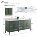 72" Double Sink Modern Freestanding Bathroom Vanity Set with Arabescato White Engineered Marble Top – Storage Cabinet with Soft-Closing Doors & Drawers VA9072 - HomeBeyond