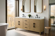 72" Double Sink Modern Freestanding Bathroom Vanity Set with Arabescato White Engineered Marble Top – Storage Cabinet with Soft-Closing Doors & Drawers VA9072 - HomeBeyond