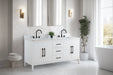 72" Double Sink Modern Freestanding Bathroom Vanity Set with Arabescato White Engineered Marble Top – Storage Cabinet with Soft-Closing Doors & Drawers VA9072 - HomeBeyond