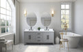 72" Double Sink Modern Freestanding Bathroom Vanity Set with Arabescato White Engineered Marble Top – Storage Cabinet with Soft-Closing Doors & Drawers VA9072 - HomeBeyond