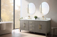 72" Double Sink Modern Freestanding Bathroom Vanity Set with Arabescato White Engineered Marble Top – Storage Cabinet with Soft-Closing Doors & Drawers VA9072 - HomeBeyond