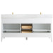 72" Double Sink Modern Freestanding Bathroom Vanity Set with Arabescato White Engineered Marble Top – Storage Cabinet with Soft-Closing Doors & Drawers VA9072 - HomeBeyond