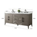 72" Double Sink Modern Freestanding Bathroom Vanity Set with Arabescato White Engineered Marble Top – Storage Cabinet with Soft-Closing Doors & Drawers VA9072 - HomeBeyond