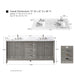 72" Double Sink Modern Freestanding Solid Wood Bathroom Vanity Set with White Engineered Marble Top – Storage Cabinet with Soft-Closing Doors & Drawers VA8172D - HomeBeyond