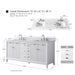 72" Double Sink Modern Freestanding Solid Wood Bathroom Vanity Set with White Engineered Marble Top – Storage Cabinet with Soft-Closing Doors & Drawers VA8172D - HomeBeyond