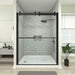76 in. H x 60 in. W Framed Sliding Shower Door - HomeBeyond