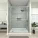 76 in. H x 60 in. W Framed Sliding Shower Door - HomeBeyond