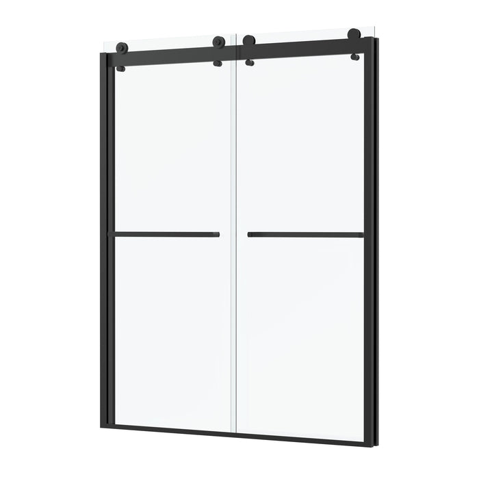 76 in. H x 60 in. W Framed Sliding Shower Door - HomeBeyond