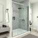 76 in. H x 60 in. W Framed Sliding Shower Door - HomeBeyond