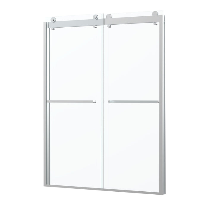 76 in. H x 60 in. W Framed Sliding Shower Door - HomeBeyond